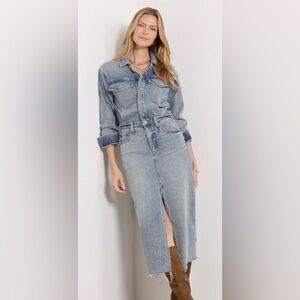 Pistola Amira Midi Dress Blue Denim Dress